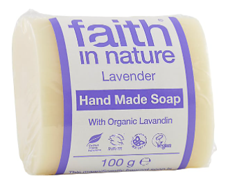 Антибактериальное мыло ручной работы Faith in nature 100г с маслом Лаванды